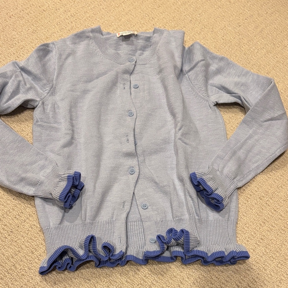 Crewcuts Light Blue Button-Up Cardigan